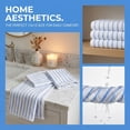 thumbnail image 6 of REGALWOVEN Cotton Striped Washcloths - 13" x 13" Soft & Absorbent Face Cloths for Bathroom, Kitchen White 4pk, 6 of 6