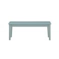 thumbnail image 2 of Benjara Bray 44" Modern Rectangular Dining Bench- Tapered Legs- Teal Blue, 2 of 8