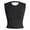 Black, variant on Wang6 Womens High Neck Cropped Tank Tops Summer Backless Sleeveless Shirts Causal Slim Fit Fitness Gym T Shirts Tees White 8