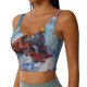 thumbnail image 2 of Fotbe Cartoon Train Hot Air Balloon Sujetador Deportivo Largo sin Aros para Mujer con Almohadillas y Soporte Medio, Transpirable y Absorbente, Camiseta Tipo Chaleco o Tank Top-Large, 2 of 8