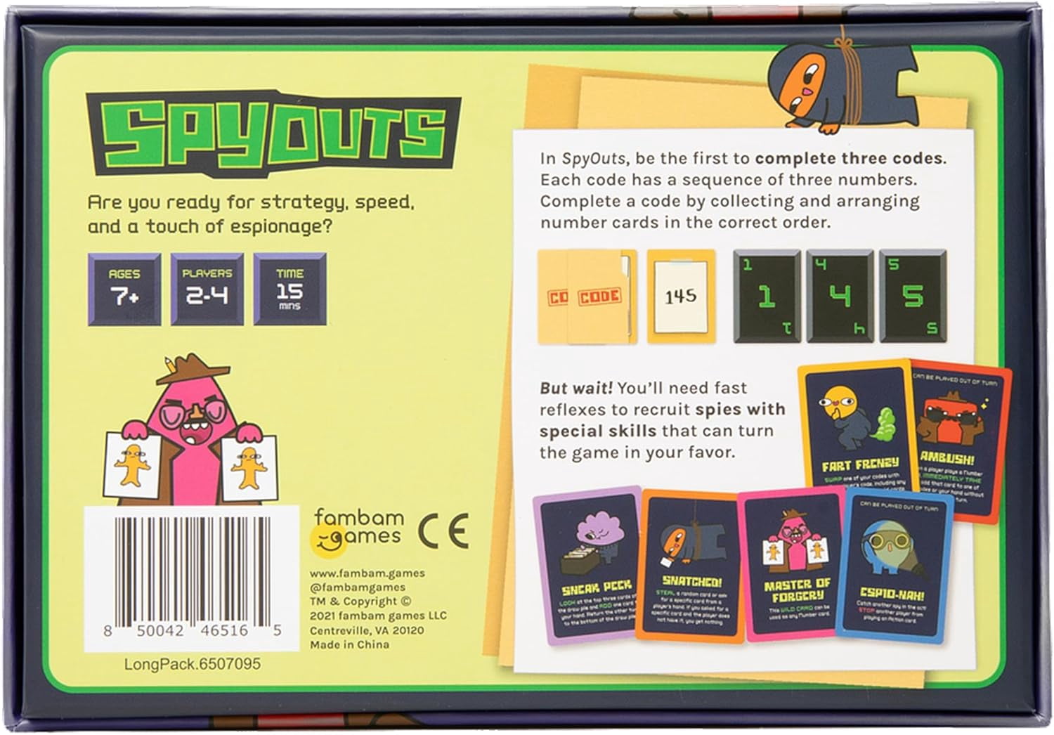 SpyOuts Card Game – a Quick, Fun, Family-Friendly Game for Kids Ages 7 and Up