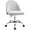 Grey, variant on QRKD Office Chair Armless Cute Desk Chair Modern Adjustable Swivel Padded Fabric Vanity Task Computer Chair Home Office Desk Chairs with Wheels (Grey)