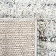 thumbnail image 6 of SAFAVIEH Berber Harlow Abstract Shag Area Rug, Grey/Charcoal, 6'7" x 6'7" Round, 6 of 8