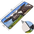 thumbnail image 2 of SKYSONIC Cow Cattle Grassland Runner Rug, 2'¡Á6' with Rubber Backing Funny Animal Summer Non Slip Entryway Rug Runner Washable Soft Area Rug Carpet for Hallway Bedroom Kitchen Decor, 2 of 6