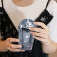 thumbnail image 4 of Off Promotions! Nomeni Kitchen Cup Double-Layer Refrigerated Starry Sky Plastic Cup Creative Planet Cartoon Water Cup Micro-Scene Astronaut Crushed Ice Cup a 350Ml, 1Pc Water Cup Clearance Sale, 4 of 4