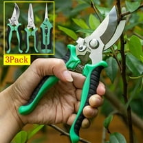 Xhegex Garden Pruning Shears 3 Pack Gardening Shears, Garden Scissors, Stainless Steel Garden Shears, Pruning ScissorsGarden Clippers, Pruning Shears for Gardening Garden Tools,Green