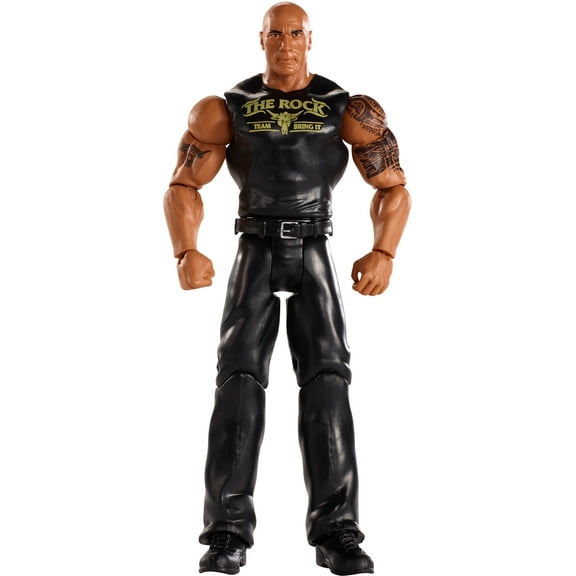 WWE The Rock 6-inch Articulated Action Figure with Ring Gear