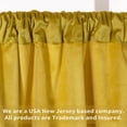 thumbnail image 5 of DriftAway Velvet Tie Up Valance for Kitchen Rod Pocket Room Darkening 20"L x 50"W Gold Yellow, 5 of 6