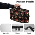thumbnail image 5 of HELLHERO Skull and Rose Pattern Portable Steam Iron Bag (11.8x6.69x5.5 In) Polyester, Case Only, 5 of 6