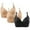 Black, variant on Seamless Bra Women No Underwire Bra Feature V-Neck Balconette Bra Style W-250 Wine M