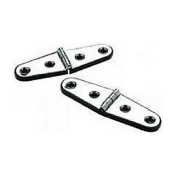 Seachoice Stainless Steel Strap Hinges with Base, 4" x 1-1/16", 1 Pair