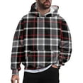 thumbnail image 2 of Patlollav Mens Autumn Sweaters Hooded Pullover Retro Sports Tops, 2 of 6
