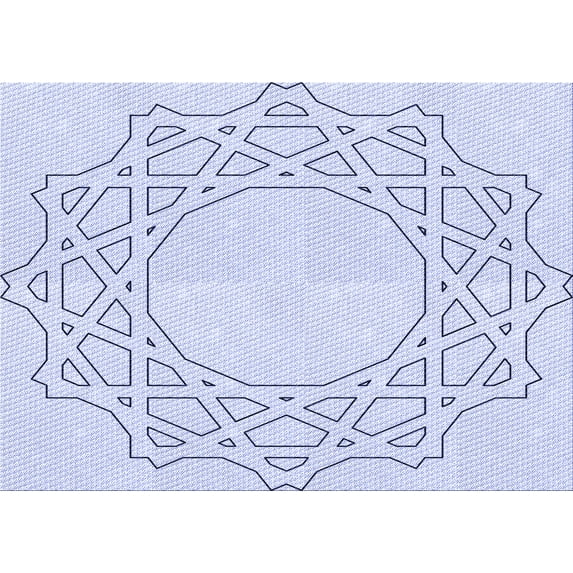 Ahgly Company Machine Washable Indoor Rectangle Transitional Denim Blue Area Rugs, 4' x 6'