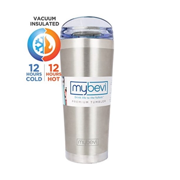 Mybevi 26 Ounce Brushed Vacuum Insulated Double Wall Stainless Steel