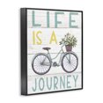 thumbnail image 2 of Stupell Industries Cottage Life's A Journey Blue Bicycle Flower Basket Black Framed Giclee Art, 11 x 14, by Elizabeth Tyndall, 2 of 7