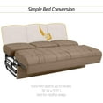 thumbnail image 6 of Qualitex De Leon Console SL RV Sofa Bed, 74" Wide, Ulitmate Leather, Light Sand, 6 of 9