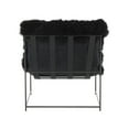 thumbnail image 3 of Kimi Black Genuine Sheepskin Chair, 3 of 7