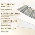 thumbnail image 6 of Peel and Stick Wallpaper 17.7in x 9.8ft Vintage Blue Neutral Wooden Plank Wall Design Contact Paper Vinyl Waterproof Self Adhesive Wall Paper for Shelf Cabinet Hunting Cabin, 6 of 8