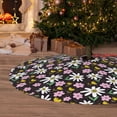 thumbnail image 6 of Sikiie Daisies Flowers 30-48 inches {designName} Print Christmas Tree Skirt Snowman Xmas Tree Skirt with Edge Christmas Decorations for Holiday Party48", 6 of 7