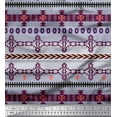 thumbnail image 1 of Soimoi Poly Georgette Fabric Ethnic Southwestern Printed Craft Fabric by the Yard 42 Inch Wide, 1 of 1