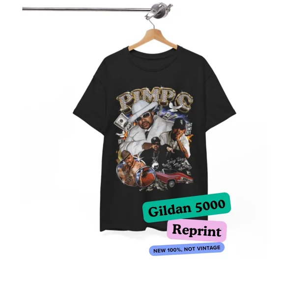 RARE Pimp C Graphic Tee UGK Bun B Underground Kings vtg Rap Graphic design T-Shirt