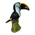 thumbnail image 1 of Estatuas de jardín con luces solares, colección de estatuas de pájaros para jardín, decoración para exteriores, animales Tucán Azul, 1 of 9