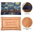 thumbnail image 3 of Qxltty City Night View Ped Pad Wear-resistant and Hard to Bite Through Sleeping Pad for Small Medium Large Dogs Winter Pet Bed 36×24in, 3 of 6