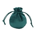 thumbnail image 2 of Bolsa con cordón para guardar joyas, organizador de regalos de fiesta, bolsa de terciopelo para relojes, collares, pulseras, dijes y aniversarios. Verde oscuro 75 x 95 cm, 2 of 8