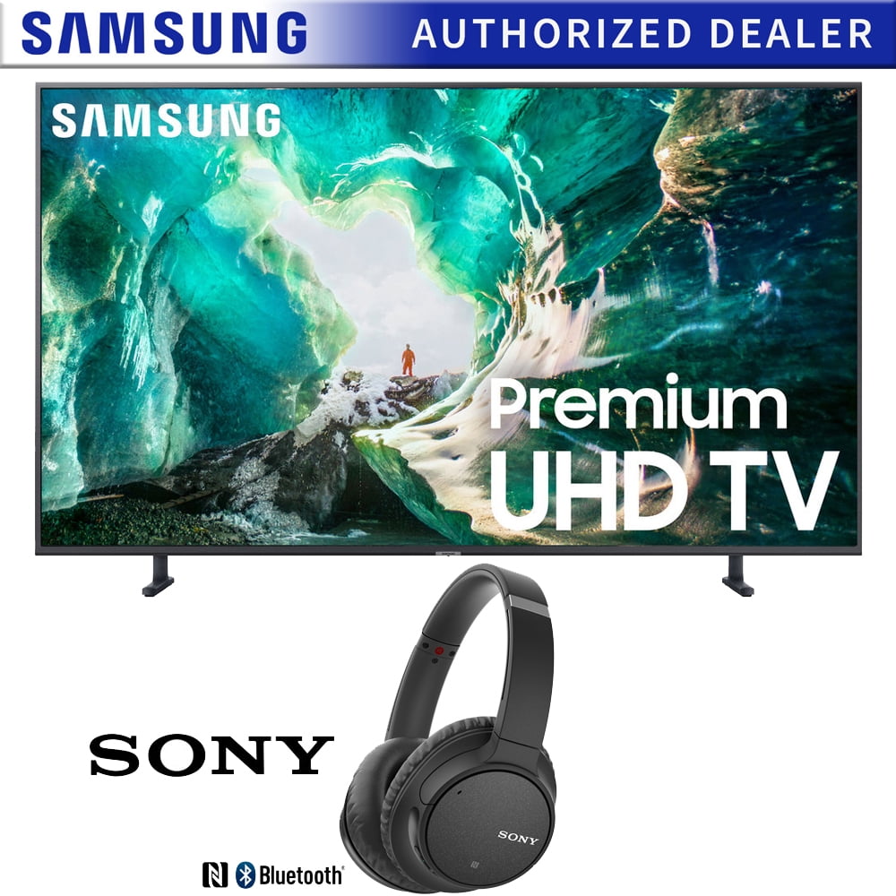 Samsung UN65RU8000 65-inch RU8000 LED Smart 4K UHD TV (2019) Bundle with Sony WH-CH700N Wireless ...