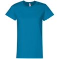 thumbnail image 2 of Hanes ComfortSoft T-Shirt à Col Ras du Cou en Jersey Coupe Décontractée pour Femmes, 3TG, Sarcelle, 2 of 4