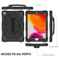 thumbnail image 3 of iPad 10.2 Shockproof Case, Dteck Heavy Duty Rugged 3 Layer Full Body Protection Case with Rotatable Hand Strap Kickstand / Shoulder Belt For 10.2" iPad 9th Gen/8th Gen/7th Gen,Black, 3 of 5
