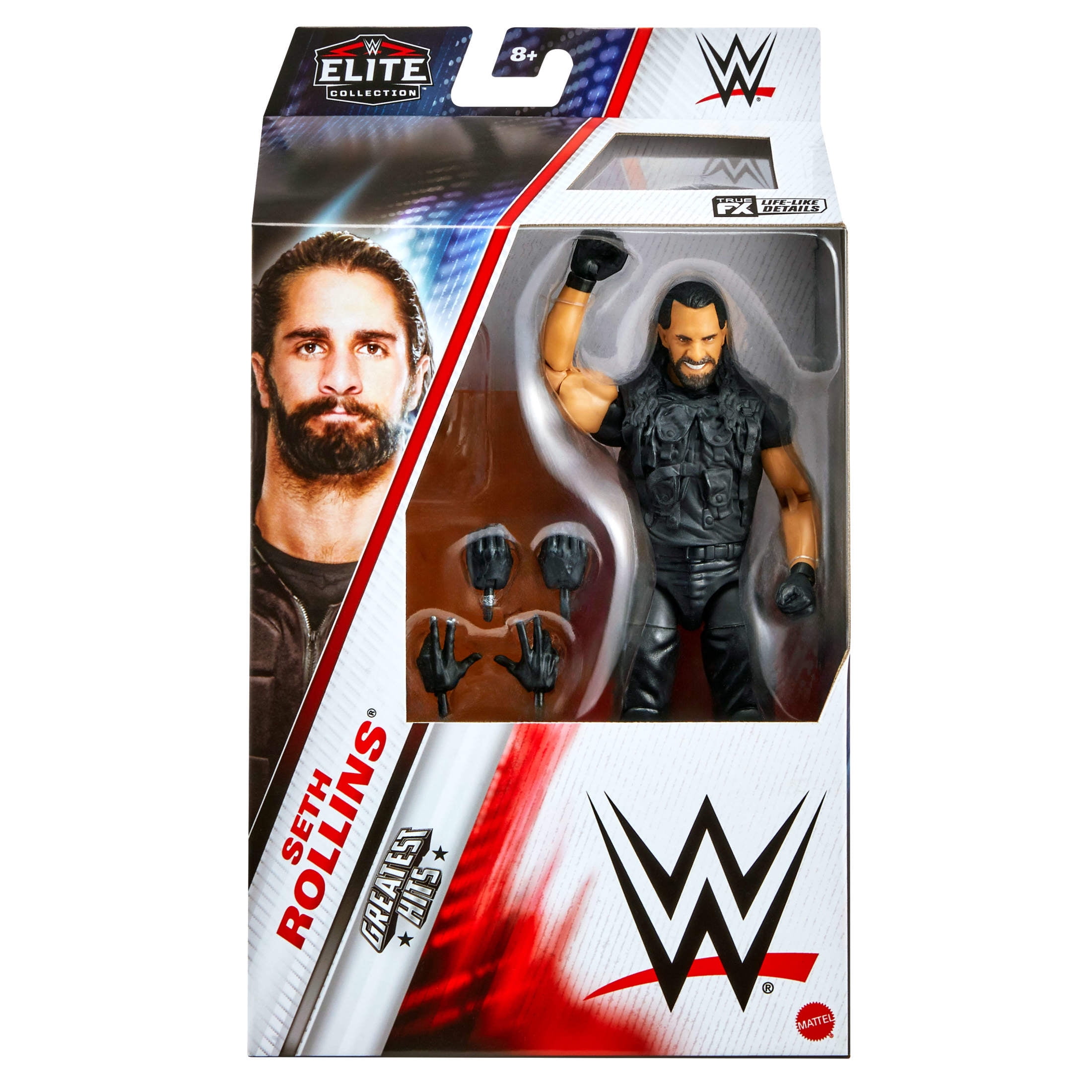 WWE Elite Seth “Freakin” Rollins Action Figure, Greatest Hits 6-inch Collectible with Articulation & Accessories