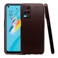 thumbnail image 1 of Funda de Silicon Uso Rudo Atti Rugged Carbon Oppo A54 Cafe 1pz Mas Mica 9D, 1 of 8