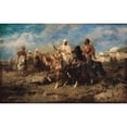 thumbnail image 3 of Adolf Schreyer 18x13 Black Modern Framed Museum Art Print Titled - Arabs (Late 19th Century), 3 of 5