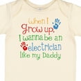 thumbnail image 4 of Inktastic Electrician Like Daddy Boys or Girls Baby Bodysuit, 4 of 5