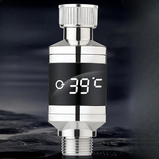 Termómetro de ducha para baño de bebé, pantalla LED C, indicador de temperatura de ducha para cocina, accesorios de baño