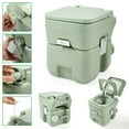 thumbnail image 1 of Sandinrayli Portable Toilet, 5 Gallon 20L for RV, Camping, Boating and Outdoor, Greenish Gray, 1 of 10