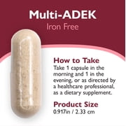 Celebrate Vitamins High ADEK Bariatric Multivitamin Capsules, Iron Free, 180 count