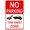 Color 433, variant on No Parking Tow Away Zone Warning Sign Crossing Traffic Instructions for Community Farm Country City Neighborhood Driveway Hotel Mall Building Bar 8 X 12 Inches