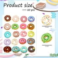 thumbnail image 2 of Donut Thick Gel Clings Stickers 1.5inch 20Pcs Dessert Window Gel Stickers for Kids, Removable and Reusable Gel Decals, 2 of 4