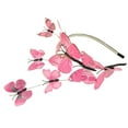 thumbnail image 2 of 1 Pcs Handmade Spring Butterfly Headband Bridal Flower Crown Ladies Costume Delicate Wedding Hair Accessories, 2 of 3