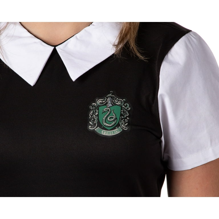 Harry Potter Slytherin Costume Dress Cosplay Plaid Skirt For Women Juniors  (2X)