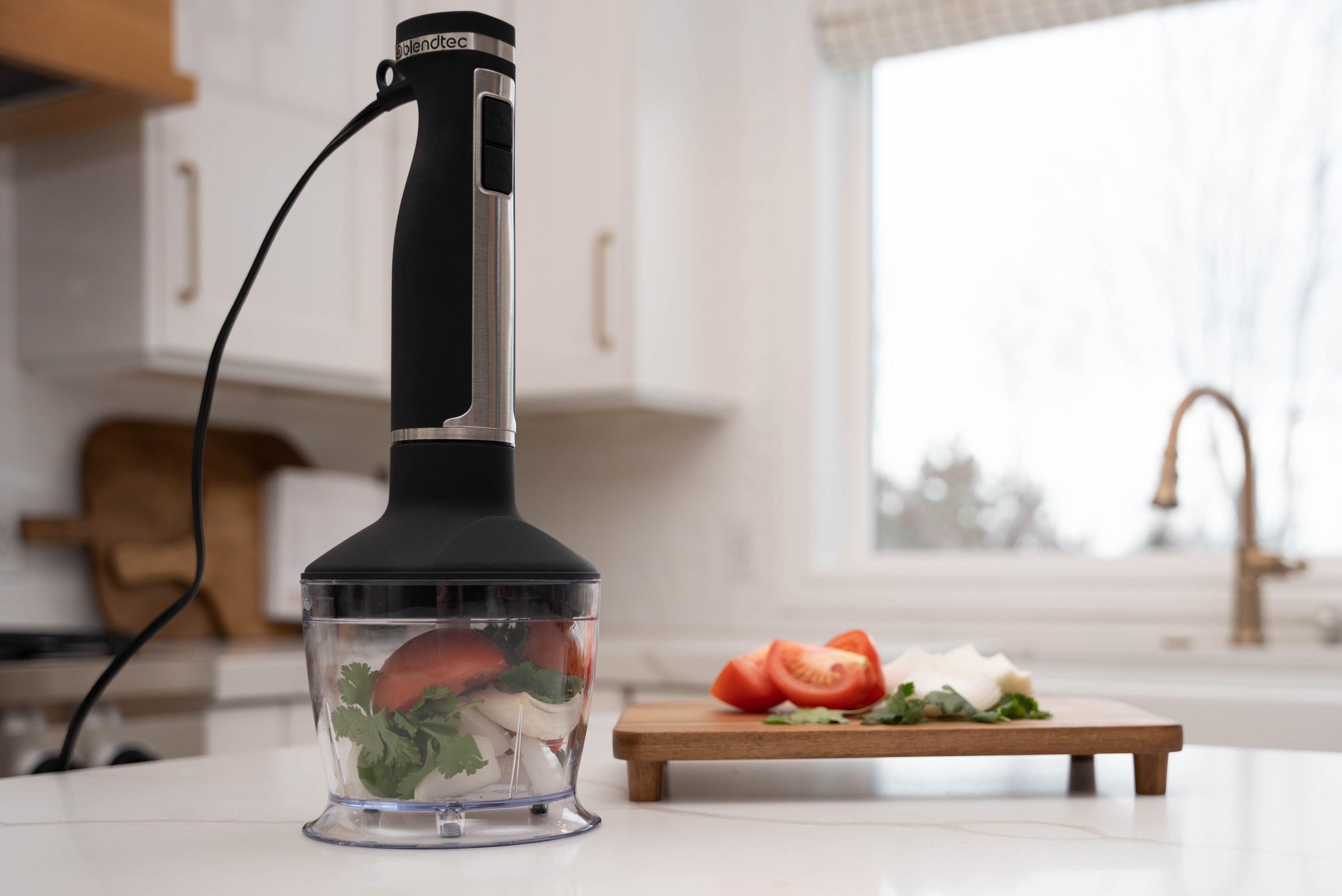 Blendtec - Immersion Hand Blender - Blender, Mixer and Food Processor - 3  in 1 Kitchen All Purpose Tool - Stainless Steel 