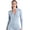 BLUE, variant on Women's Cropped Athletic Jacket - Lightweight Full Zip Running Coat with Self-Locking Zipper for Yoga & Running Blue M
