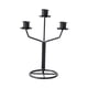 thumbnail image 4 of Candelabro cónico, candelabro de 3 brazos, candelabro de Metal para fiesta, soporte para velas para comedor, día de San Valentín, mantel, boda Negro, 4 of 9