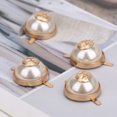 thumbnail image 5 of Decoration Pearl Rivet,20 Pcs Half Bead DIY Pearl Rivet Pearl Clip Button Smooth Operation, 5 of 5
