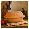 thumbnail image 2 of Eurita Clay Roaster 3 Quart - Non-Stick Earthenware Dutch Oven - Toxin-Free Clay Pot Cooking - Versatile Oven Safe Cookware with Digital Recipe Book, 2 of 5