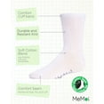 thumbnail image 3 of MeMoi Kids' Basic Cotton Blend Crew Socks, 4, White, 3 of 12