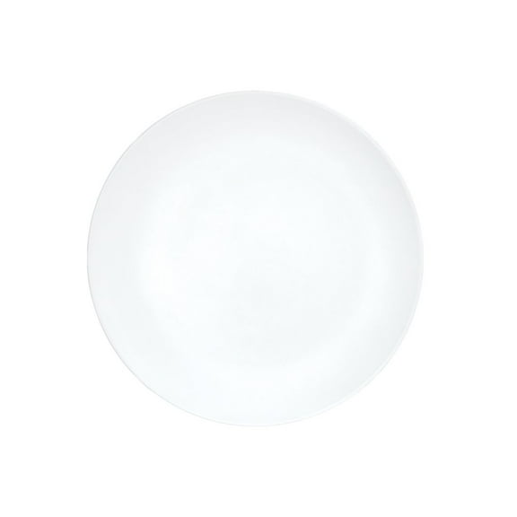 Cal Mil Shallow Coupe White Melamine Plate, 11 inch Dia. x 0.625 inch Height -- 6 per case.