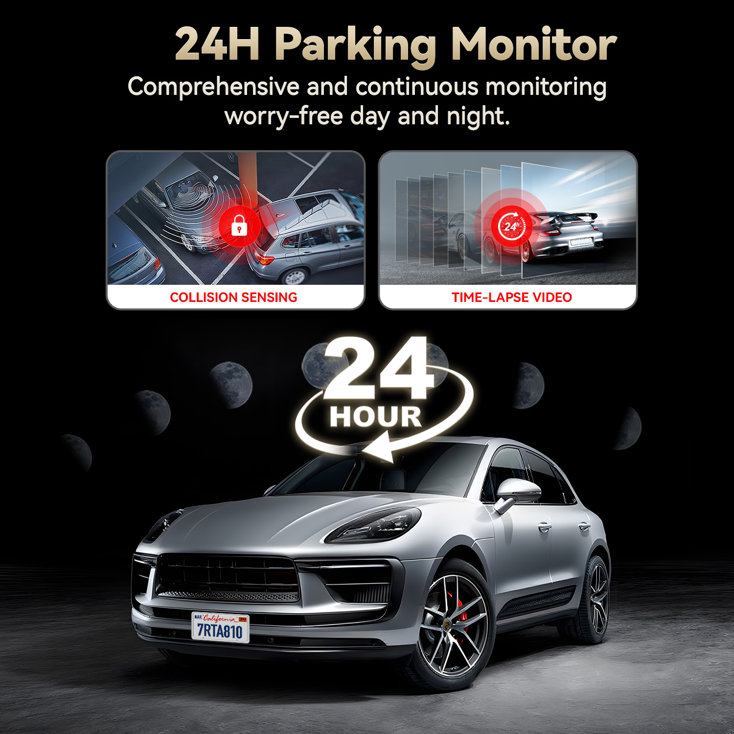 REDTIGER A8 4K Dual Dash Cam with GPS and Parking Monitor photo 8